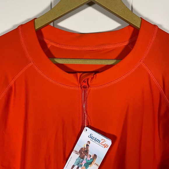 NWT SwimZip Women's Long Sleeve Rash Guard with Pockets & UPF 50+ Sun Protection - Picture 5 of 16